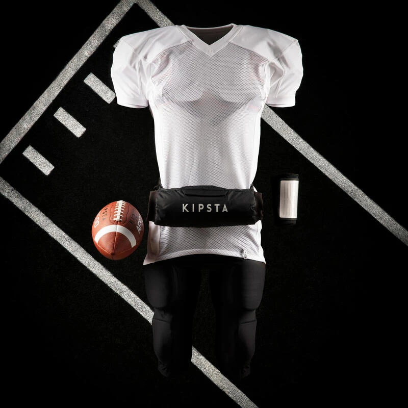 Kipsta American Football Shirt Volwassenen AF 550 Wit 4 Kipsta American Football Shirt Volwassenen AF 550 Wit - Afbeelding 2