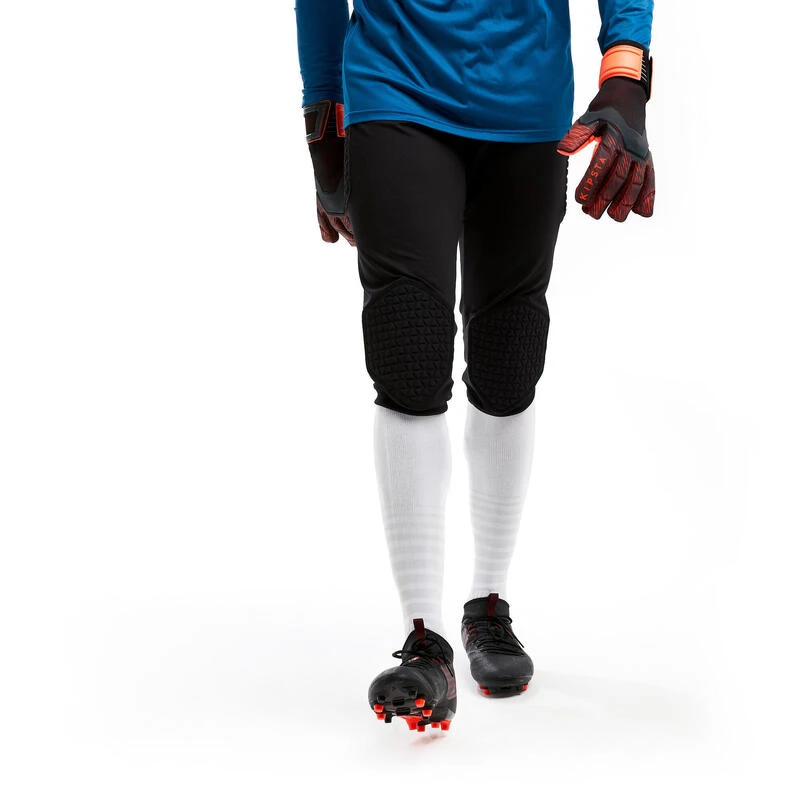 Kipsta Driekwart Keepersbroek F500 Zwart 4 Kipsta Driekwart Keepersbroek F500 Zwart - Afbeelding 2