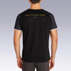 Kipsta Duitsland Voetbalshirt FF100 Heren Supportershirt EK 2020 Zwart -Voetbal Sport Mode duitsland voetbalshirt ff100 heren supportershirt ek 2020 zwart 4