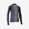 Kipsta Extra Warm Thermoshirt Kind Keepwarm 900 Lange Mouw Carbongrijs