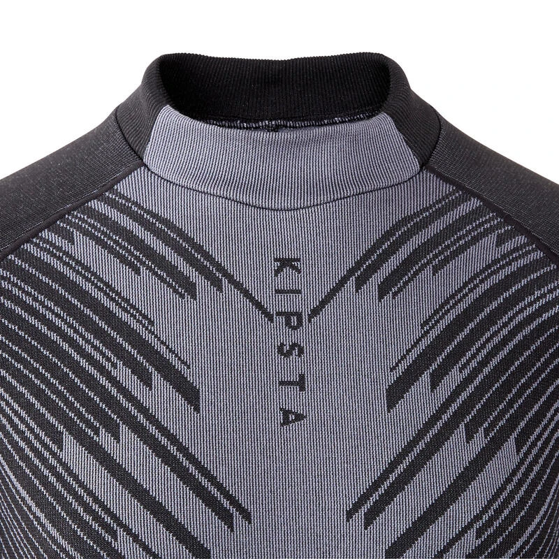 Kipsta Extra Warm Thermoshirt Kind Keepwarm 900 Lange Mouw Carbongrijs 7 Kipsta Extra Warm Thermoshirt Kind Keepwarm 900 Lange Mouw Carbongrijs - Afbeelding 5