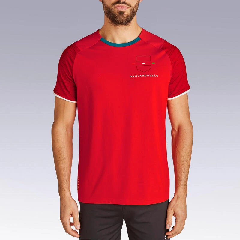 Kipsta Hongarije Voetbalshirt FF100 Heren Supportershirt EK 2020 Rood 5 Kipsta Hongarije Voetbalshirt FF100 Heren Supportershirt EK 2020 Rood - Afbeelding 3