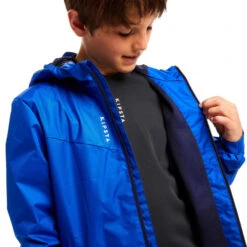Kipsta Regenjas Voor Voetbal Kinderen T500 -Voetbal Sport Mode kinderregenjas voor voetbal t500 blauw 6