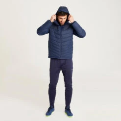 Kipsta Korte Coachjas Heren Marineblauw -Voetbal Sport Mode korte coachjas heren marineblauw 4