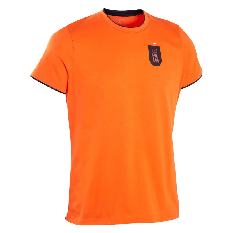 Kipsta Oranje Shirt Heren Nederland FF100 WK 2022 4 Kipsta Oranje Shirt Heren Nederland FF100 WK 2022 - Afbeelding 2