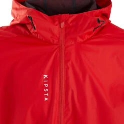 Kipsta Regenjasje Voor Voetbal Voor Volwassenen T100 -Voetbal Sport Mode regenjack voor voetbal volwassenen t100 rood 3