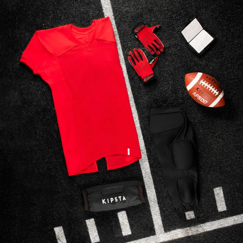 Kipsta Shirt American Football Volwassenen AF 550 Rood 4 Kipsta Shirt American Football Volwassenen AF 550 Rood - Afbeelding 2