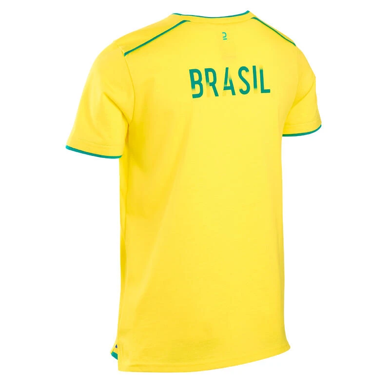 Kipsta SHIRT BRAZILIË FF100 KINDEREN 2022 4 Kipsta SHIRT BRAZILIË FF100 KINDEREN 2022 - Afbeelding 2