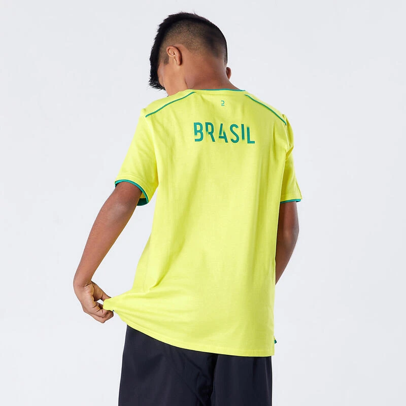 Kipsta SHIRT BRAZILIË FF100 KINDEREN 2022 10 Kipsta SHIRT BRAZILIË FF100 KINDEREN 2022 - Afbeelding 8