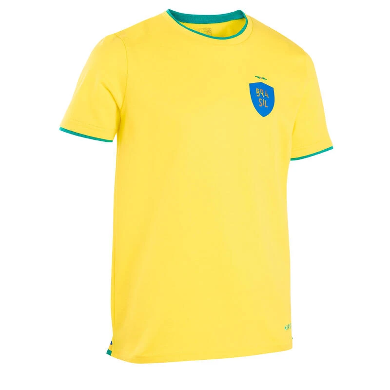 Kipsta SHIRT BRAZILIË FF100 KINDEREN 2022 3 Kipsta SHIRT BRAZILIË FF100 KINDEREN 2022