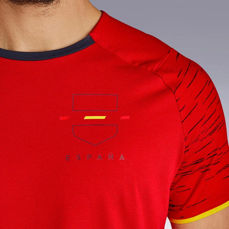 Kipsta Spanje Voetbalshirt FF100 Heren Supportershirt EK 2020 Rood 4 Kipsta Spanje Voetbalshirt FF100 Heren Supportershirt EK 2020 Rood - Afbeelding 2