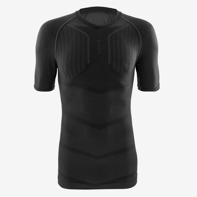 Kipsta Thermoshirt Unisex Keepdry 500 Korte Mouwen Zwart 5 Kipsta Thermoshirt Unisex Keepdry 500 Korte Mouwen Zwart - Afbeelding 3