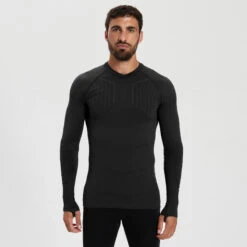 Kipsta Thermoshirt Unisex Keepdry 500 Met Lange Mouwen Zwart -Voetbal Sport Mode thermoshirt unisex keepdry 500 met lange mouwen zwart 4