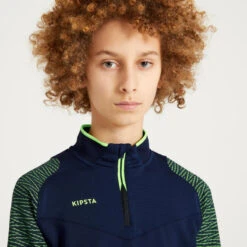 Kipsta Training Top Voetbal Kind CLR Donkerblauw/geel -Voetbal Sport Mode training top voetbal kind clr donkerblauwgeel 2