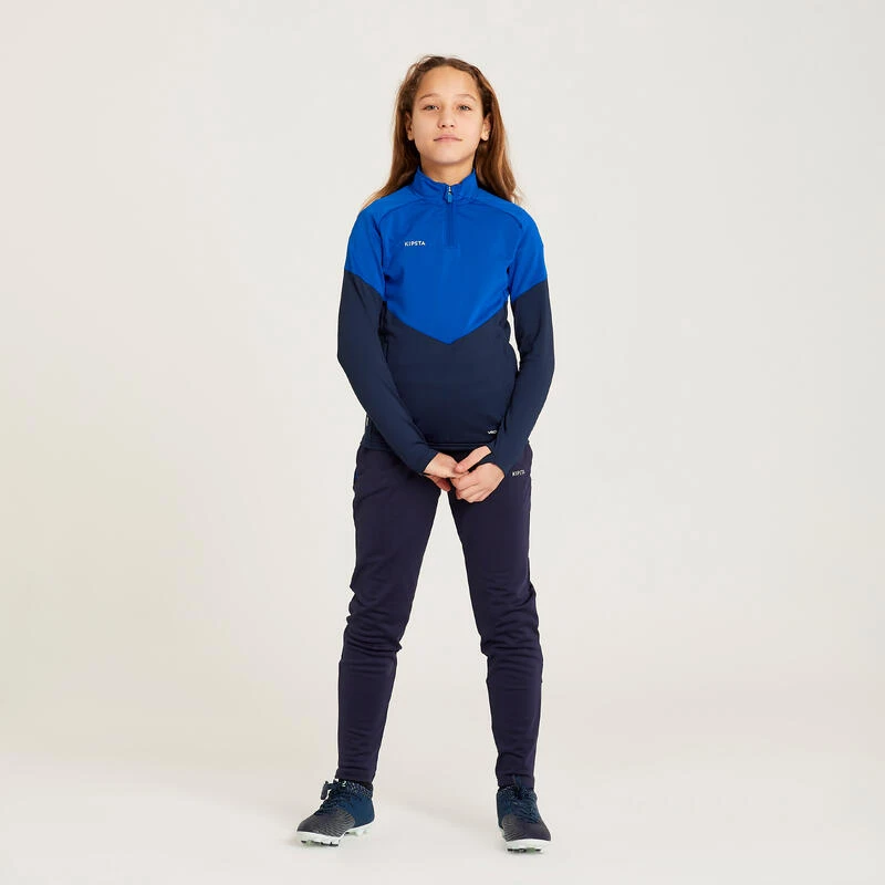 Kipsta Trainingsbroek Voetbal Meisjes VIRALTO+ Blauw 4 Kipsta Trainingsbroek Voetbal Meisjes VIRALTO+ Blauw - Afbeelding 2