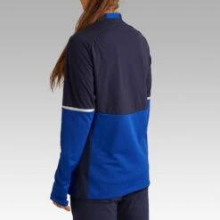 Kipsta Trainingsjack Voetbal Dames T500 Blauw 11 Kipsta Trainingsjack Voetbal Dames T500 Blauw -Voetbal Sport Mode trainingsjack voetbal dames t500 blauw 4