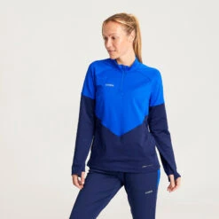 Kipsta Trainingsshirt VIRALTO Dames 24 Kipsta Trainingsshirt VIRALTO Dames -Voetbal Sport Mode trainingsshirt viralto dames blauw 7
