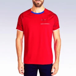 Kipsta Tsjechië Voetbalshirt FF100 Heren Supportershirt EK 2020 Rood -Voetbal Sport Mode tsjechie voetbalshirt ff100 heren supportershirt ek 2020 rood 3