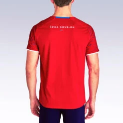 Kipsta Tsjechië Voetbalshirt FF100 Heren Supportershirt EK 2020 Rood -Voetbal Sport Mode tsjechie voetbalshirt ff100 heren supportershirt ek 2020 rood 4