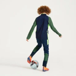 Kipsta VOETBALBROEK VOOR KINDEREN CLR MARINEBLAUW/FLUOGEEL -Voetbal Sport Mode voetbalbroek voor kinderen clr marineblauwfluogeel 4