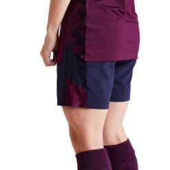 Kipsta Voetbalbroekje Dames F900 2-in-1 Blauw/zwart -Voetbal Sport Mode voetbalbroekje dames f900 2 in 1 blauwzwart 2