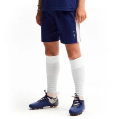 Kipsta Voetbalbroekje Meisjes F500 Blauw/roze -Voetbal Sport Mode voetbalbroekje meisjes f500 blauwroze 2