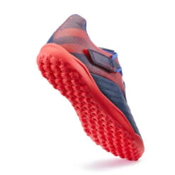 Kipsta Voetbalschoenen Agility 140 TF Klittenband Blauw/rood -Voetbal Sport Mode voetbalschoenen agility 140 tf klittenband blauwrood 3
