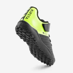 Kipsta Voetbalschoenen Kind 100 Easy Turf TF Klittenband Zwart/geel 11 Kipsta Voetbalschoenen Kind 100 Easy Turf TF Klittenband Zwart/geel -Voetbal Sport Mode voetbalschoenen kind 100 easy turf tf klittenband zwartgeel 4