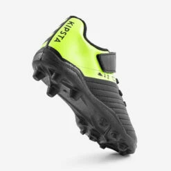 Kipsta Voetbalschoenen Kind Agility 100 AG/FG Klittenband Zwart/geel 11 Kipsta Voetbalschoenen Kind Agility 100 AG/FG Klittenband Zwart/geel -Voetbal Sport Mode voetbalschoenen kind agility 100 agfg klittenband zwartgeel 4