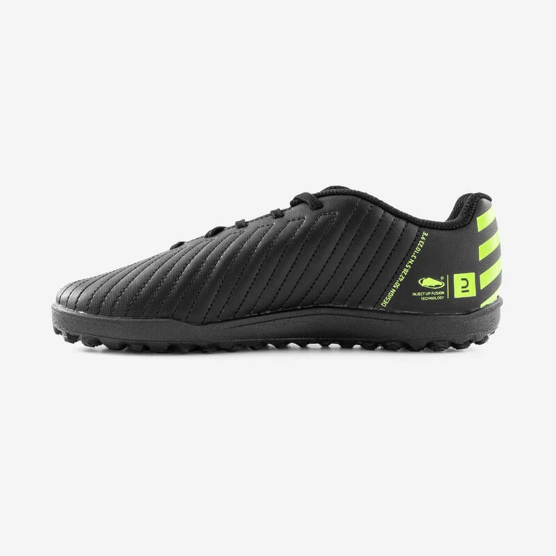 Kipsta Voetbalschoenen Kind Agility 100 TF Zwart/geel 5 Kipsta Voetbalschoenen Kind Agility 100 TF Zwart/geel - Afbeelding 3