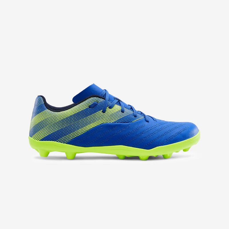 Kipsta Voetbalschoenen Kind Agility 140 FG Blauw/geel 4 Kipsta Voetbalschoenen Kind Agility 140 FG Blauw/geel - Afbeelding 2