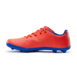 Kipsta Voetbalschoenen Kind Agility 140 FG Klittenband Rood/blauw -Voetbal Sport Mode voetbalschoenen kind agility 140 fg klittenband roodblauw 2