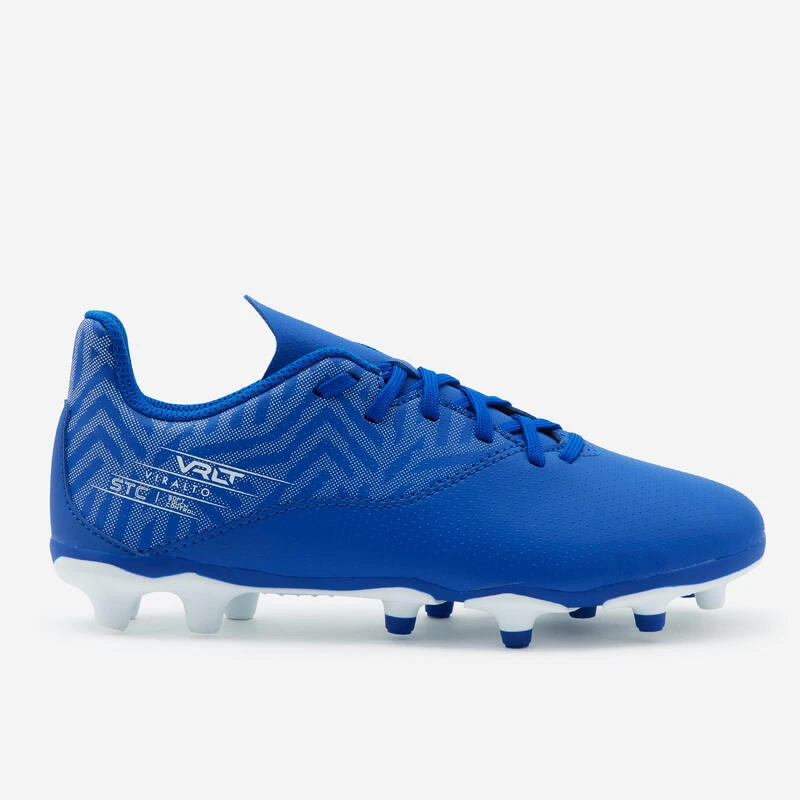 Kipsta Voetbalschoenen Kind Viralto I FG Blauw/wit 4 Kipsta Voetbalschoenen Kind Viralto I FG Blauw/wit - Afbeelding 2