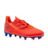 Kipsta Voetbalschoenen Kind Viralto I FG Easy Klittenband Oranje/rood -Voetbal Sport Mode voetbalschoenen kind viralto i fg easy klittenband oranjerood