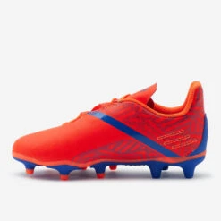 Kipsta Voetbalschoenen Kind Viralto I FG Easy Klittenband Oranje/rood -Voetbal Sport Mode voetbalschoenen kind viralto i fg easy klittenband oranjerood 2