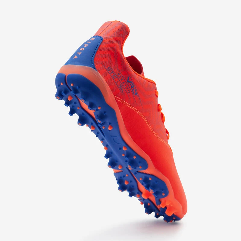 Kipsta Voetbalschoenen Kind Viralto I MG/AG Oranjerood/blauw 7 Kipsta Voetbalschoenen Kind Viralto I MG/AG Oranjerood/blauw - Afbeelding 5