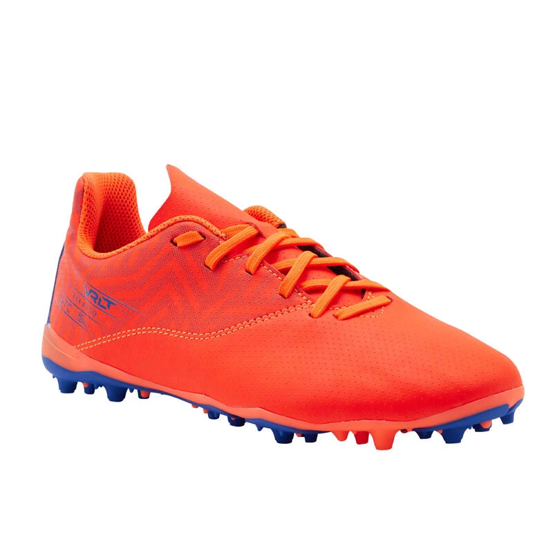 Kipsta Voetbalschoenen Kind Viralto I MG/AG Oranjerood/blauw 3 Kipsta Voetbalschoenen Kind Viralto I MG/AG Oranjerood/blauw
