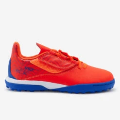 Kipsta Voetbalschoenen Kind Viralto I TF Easy Klittenband Oranje/rood