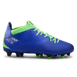 Kipsta Voetbalschoenen Kind Viralto III FG Blauw/fluogroen -Voetbal Sport Mode voetbalschoenen kind viralto iii fg blauwfluogroen 1