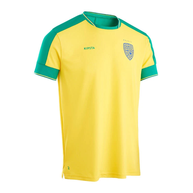 Kipsta Voetbalshirt Brazilië FF500 WK 2022 3 Kipsta Voetbalshirt Brazilië FF500 WK 2022