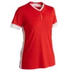 Kipsta Voetbalshirt Dames F500 Rood/wit 1 Kipsta Voetbalshirt Dames F500 Rood/wit -Voetbal Sport Mode voetbalshirt dames f500 roodwit