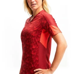 Kipsta Voetbalshirt Dames F900 Bordeauxrood -Voetbal Sport Mode voetbalshirt dames f900 bordeauxrood 3