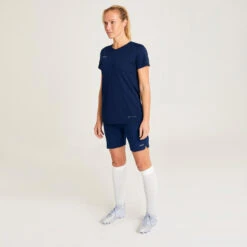 Kipsta Voetbalshirt Dames Viralto+ Marineblauw -Voetbal Sport Mode voetbalshirt dames viralto marineblauw 4