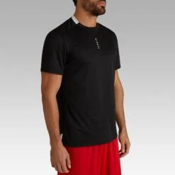 Kipsta Voetbalshirt F100 Zwart -Voetbal Sport Mode voetbalshirt f100 zwart 2