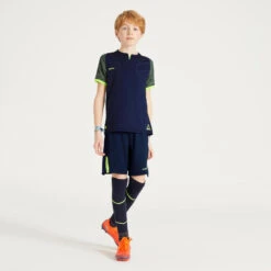 Kipsta Voetbalshirt Kind CLR Blauw/fluogeel