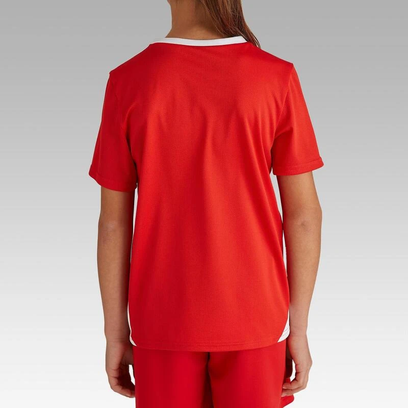Kipsta Voetbalshirt Kind F100 Rood 6 Kipsta Voetbalshirt Kind F100 Rood - Afbeelding 4