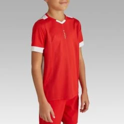 Kipsta Voetbalshirt Kind F500 Rood -Voetbal Sport Mode voetbalshirt kind f500 rood 2