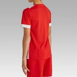 Kipsta Voetbalshirt Kind F500 Rood -Voetbal Sport Mode voetbalshirt kind f500 rood 4