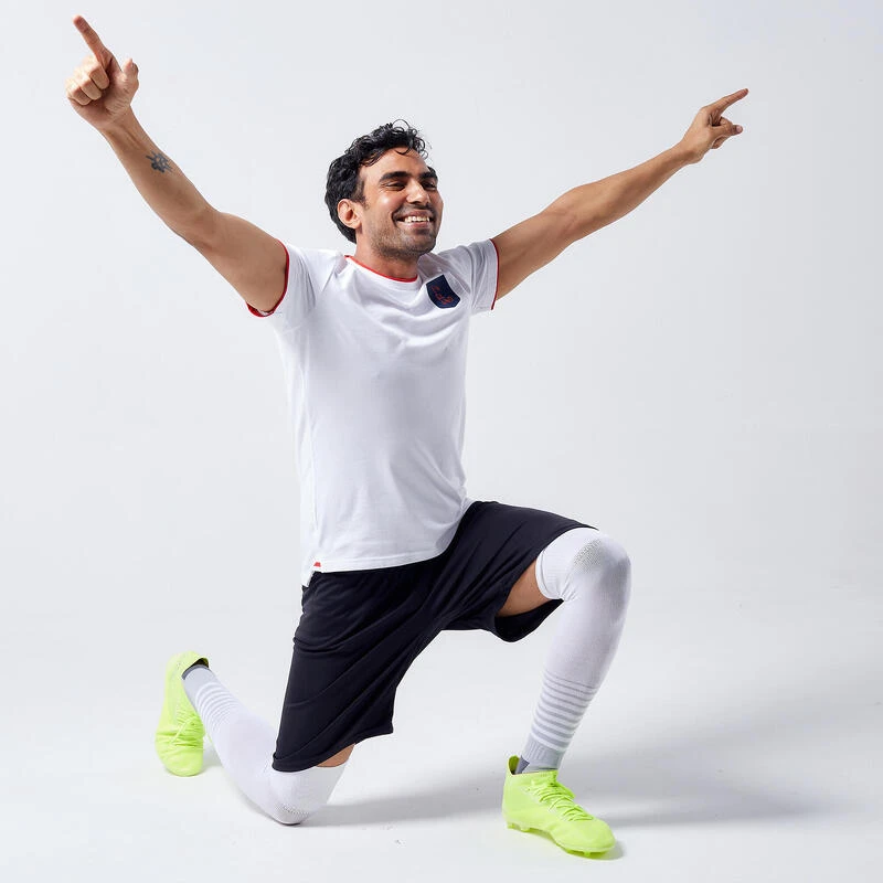 Kipsta VOETBALSHIRT VOOR VOLWASSENEN ENGELAND FF100 2024 18 Kipsta VOETBALSHIRT VOOR VOLWASSENEN ENGELAND FF100 2024 - Afbeelding 16