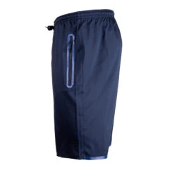 Kipsta Voetbalshort Met Ritszakken VW F500Z -Voetbal Sport Mode voetbalshort met ritszakken voor volwassenen viralto zip marineblauw 4